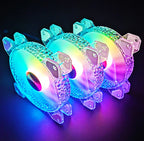 Coolmoon 12CM ARGB Fan PWM Control 5V ARGB 3Pin Chassis Heatsink Quiet Fan AURA SYNC 4Pin for PC Case Water Cooler CPU Radiator