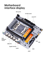 QIYIDA X99 Motherboard kit set LGA 2011-3 Xeon E5 2640 V4 CPU DDR4 16GB PC4 REG ECC Memory NVME M.2 PCI16x3.0 M-ATX