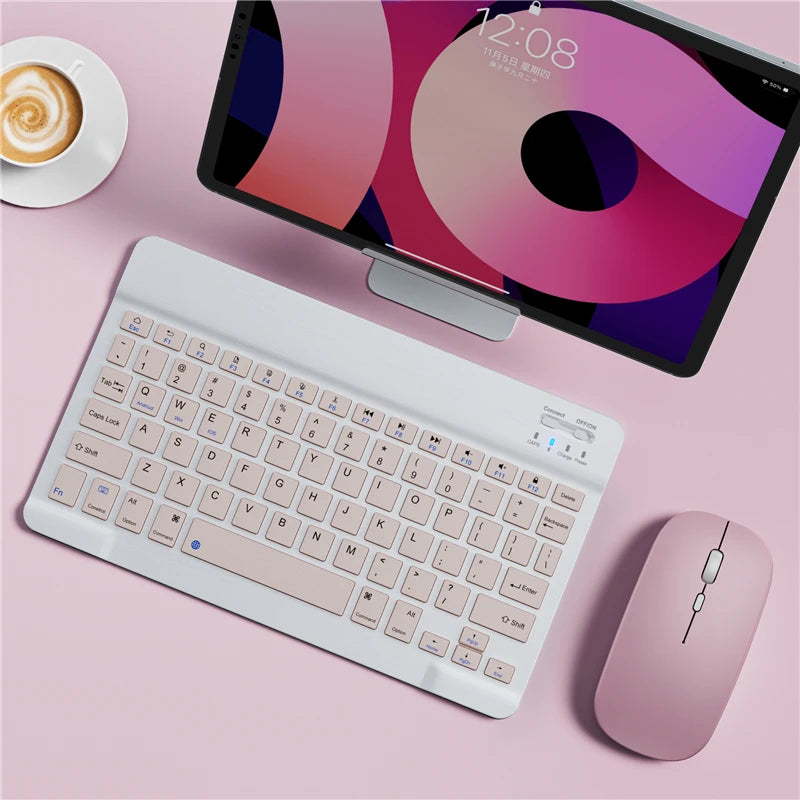Ultra-Slim Bluetooth-compatible Keyboard Portable Mini Wireless Keyboard for iPad iPhone Tablet Phone Smartphone iOS Android Win