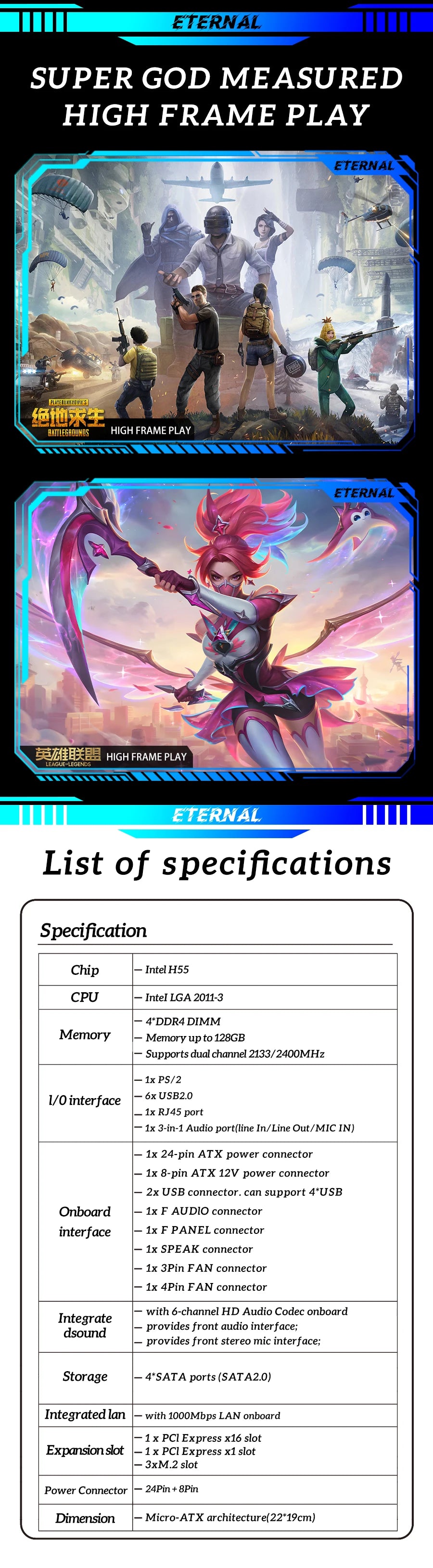 SOYO X99 Gaming Motherboard Kit LGA 2011-3 with E5 2630 V4 CPU DDR4 REG ECC Memory M.2 NAME Computer components Mainboard