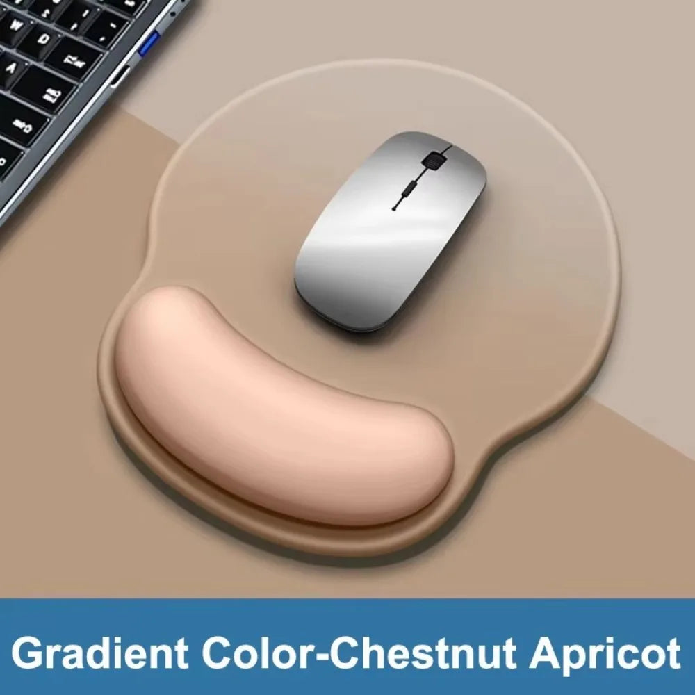 Durable Non-Slip Gradient Mouse Pad Soft Silicone Comfortable Wrist Rest Smooth Surface Desktop Wrist Support Computer Desktop