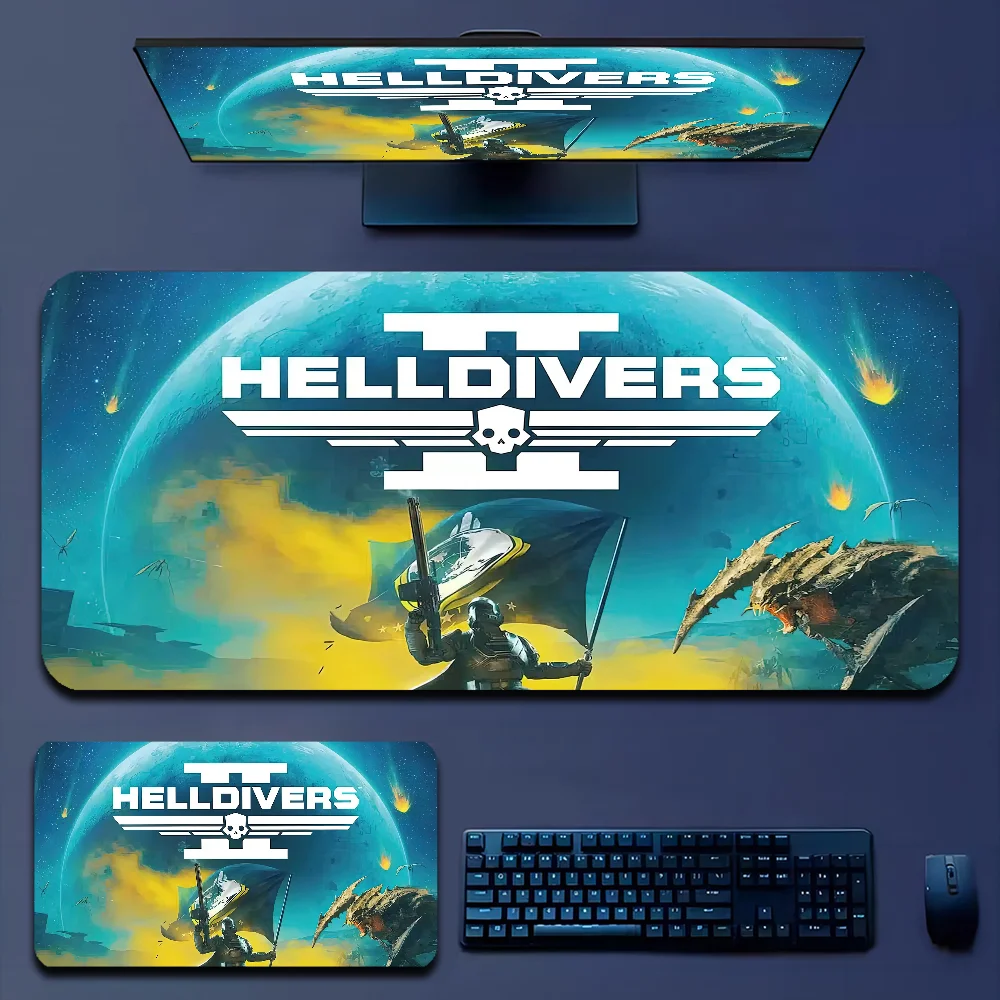H-Helldiver s 2 Mousepad Boy Pad Natural Rubber Gaming mousepad Desk Mat Size for Gameing World of tanks CS GO Zelda