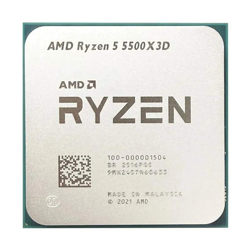 AMD Ryzen 5 5500X3D 3.1GHz 6-Core 12-Thread Desktop Processor AM4 CPU with 3D V-Cache Technology