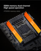 QIYIDA X99 Motherboard kit set LGA 2011-3 Xeon E5 2640 V4 CPU DDR4 16GB PC4 REG ECC Memory NVME M.2 PCI16x3.0 M-ATX