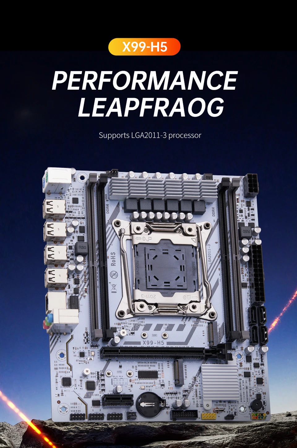 QIYIDA X99 Motherboard kit set LGA 2011-3 Xeon E5 2640 V4 CPU DDR4 16GB PC4 REG ECC Memory NVME M.2 PCI16x3.0 M-ATX