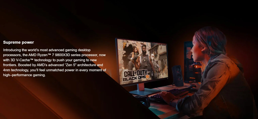 AMD Ryzen 7 9800X3D — 8-Core 16-Thread AM5 CPU, 5.2GHz Boost, 64MB Cache