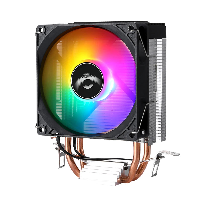 2/4/6 Heat Pipe CPU Cooler RGB Fans 90mm Air-Cooled Black and White Radiator for Install LGA1200 1700 1851 115X 2011 AM4 AM5 X99