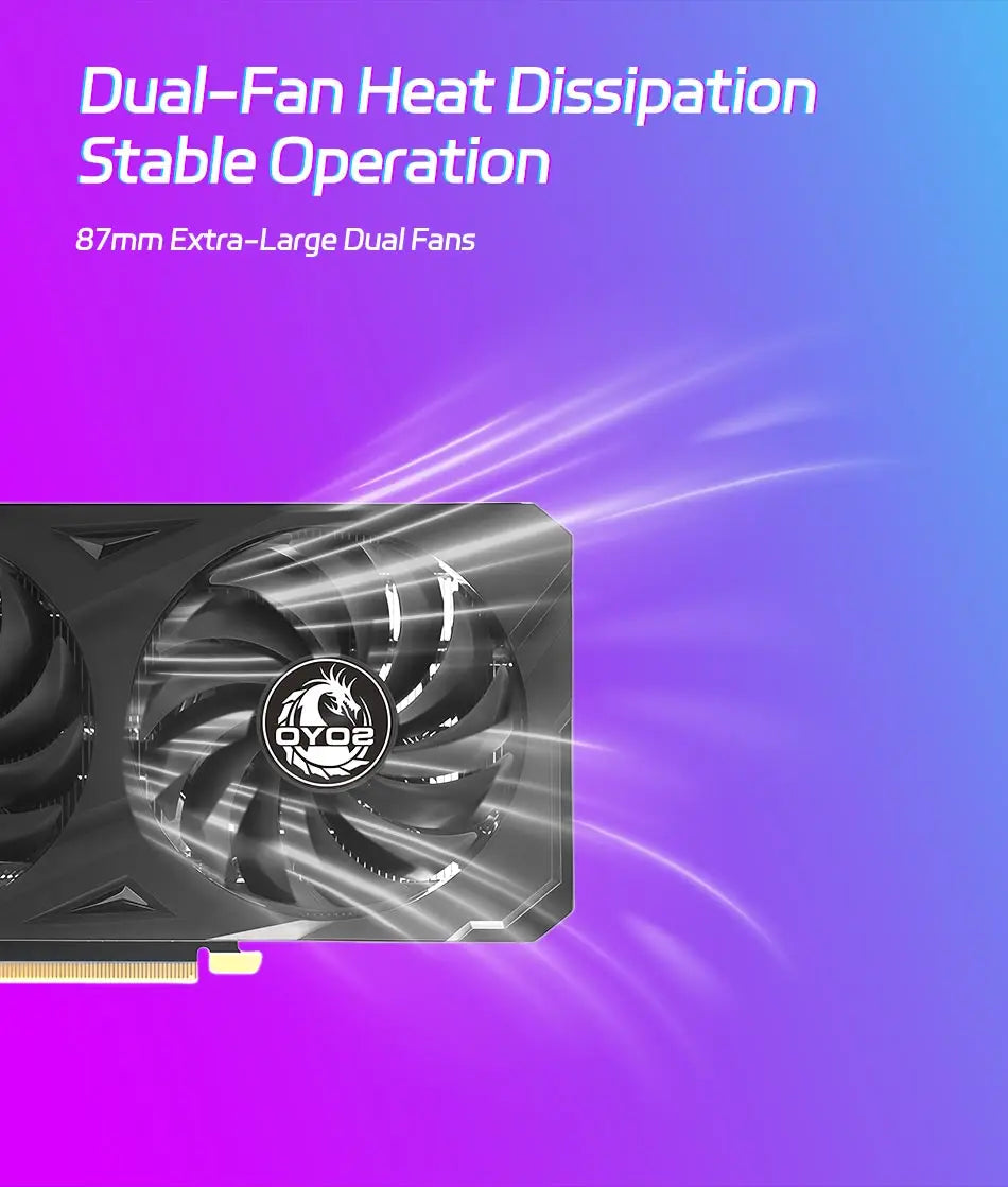 New Gaming Graphics Cards SOYO NVIDIA GeForce RTX 3060 12GB GDDR6 192 Bit Desktop GPU Video Card For PC Computer Components