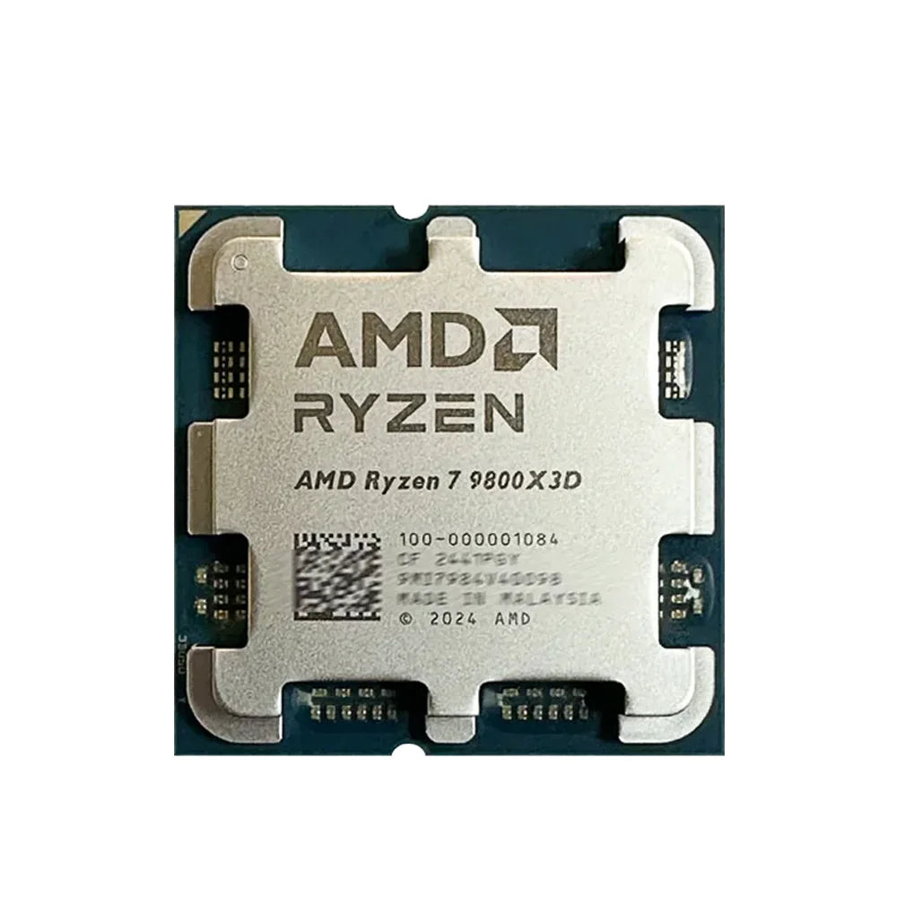 AMD Ryzen 7 9800X3D — 8-Core 16-Thread AM5 CPU, 4.7GHz Base, 96MB Cache, 120W
