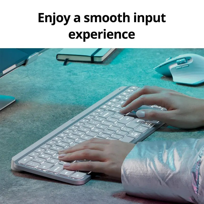 NEW Logitech MX Keys S Wireless Bluetooth Keyboard Office Multi-device Connection Backlit Bolt Ultra-thin and Portable