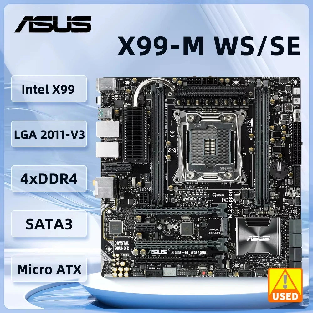 ASUS X99-M WS/SE Workstation Motherboard — LGA 2011-v3, DDR4, 64GB