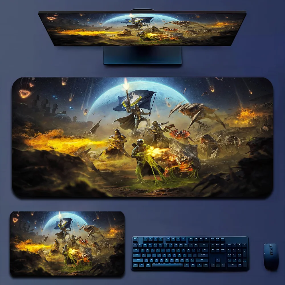 H-Helldiver s 2 Mousepad Boy Pad Natural Rubber Gaming mousepad Desk Mat Size for Gameing World of tanks CS GO Zelda