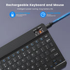 Ultra-Slim Bluetooth-compatible Keyboard Portable Mini Wireless Keyboard for iPad iPhone Tablet Phone Smartphone iOS Android Win