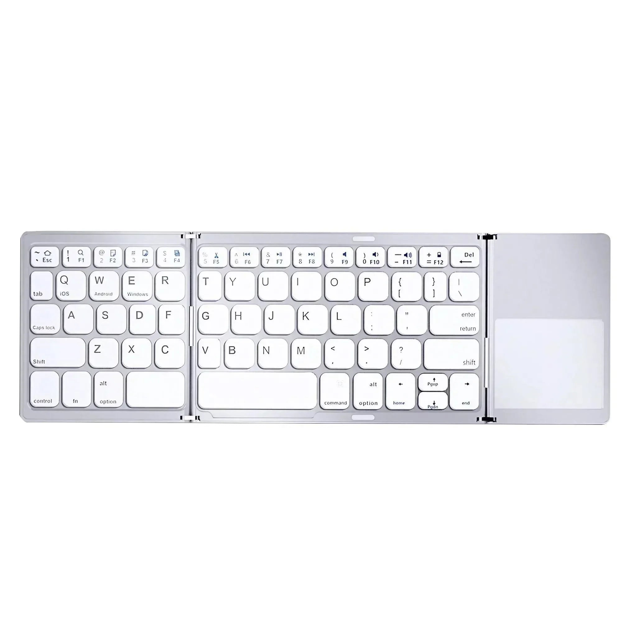 Portable Bluetooth Keyboard for iPad Tablet Mobile Phone Tri-fold Touchpad Wireless External Keyboard Accessories