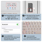 Ultra-Slim Bluetooth-compatible Keyboard Portable Mini Wireless Keyboard for iPad iPhone Tablet Phone Smartphone iOS Android Win