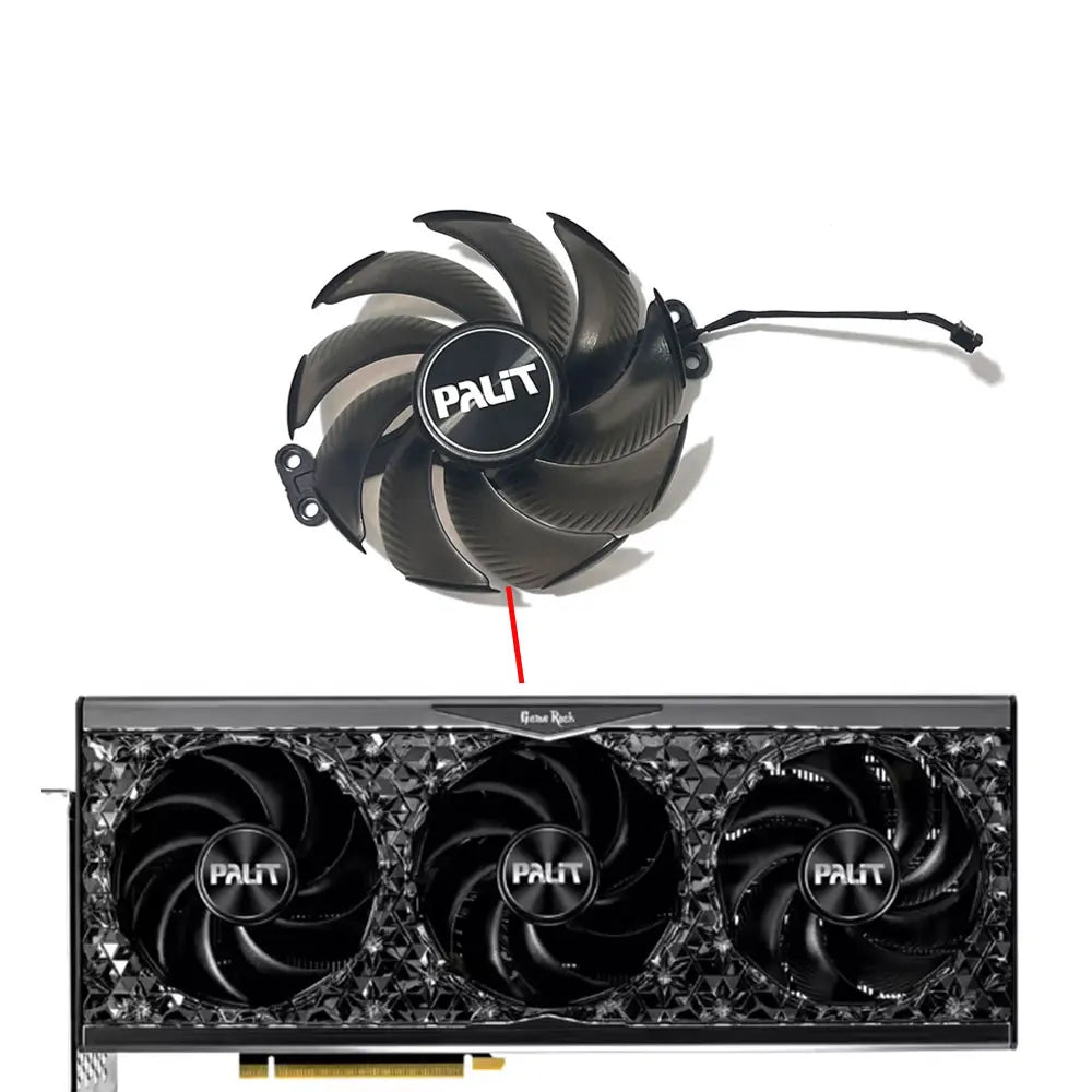 90MM RTX4080 RTX4090 GPU Cooler Replacement Fan TH9520B2H-PCB01 For Palit GeForce RTX 4070TI 4080 4090 GameRock OC Video Card