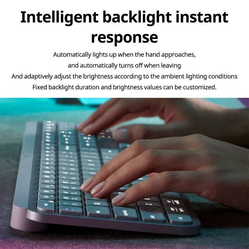 NEW Logitech MX Keys S Wireless Bluetooth Keyboard Office Multi-device Connection Backlit Bolt Ultra-thin and Portable