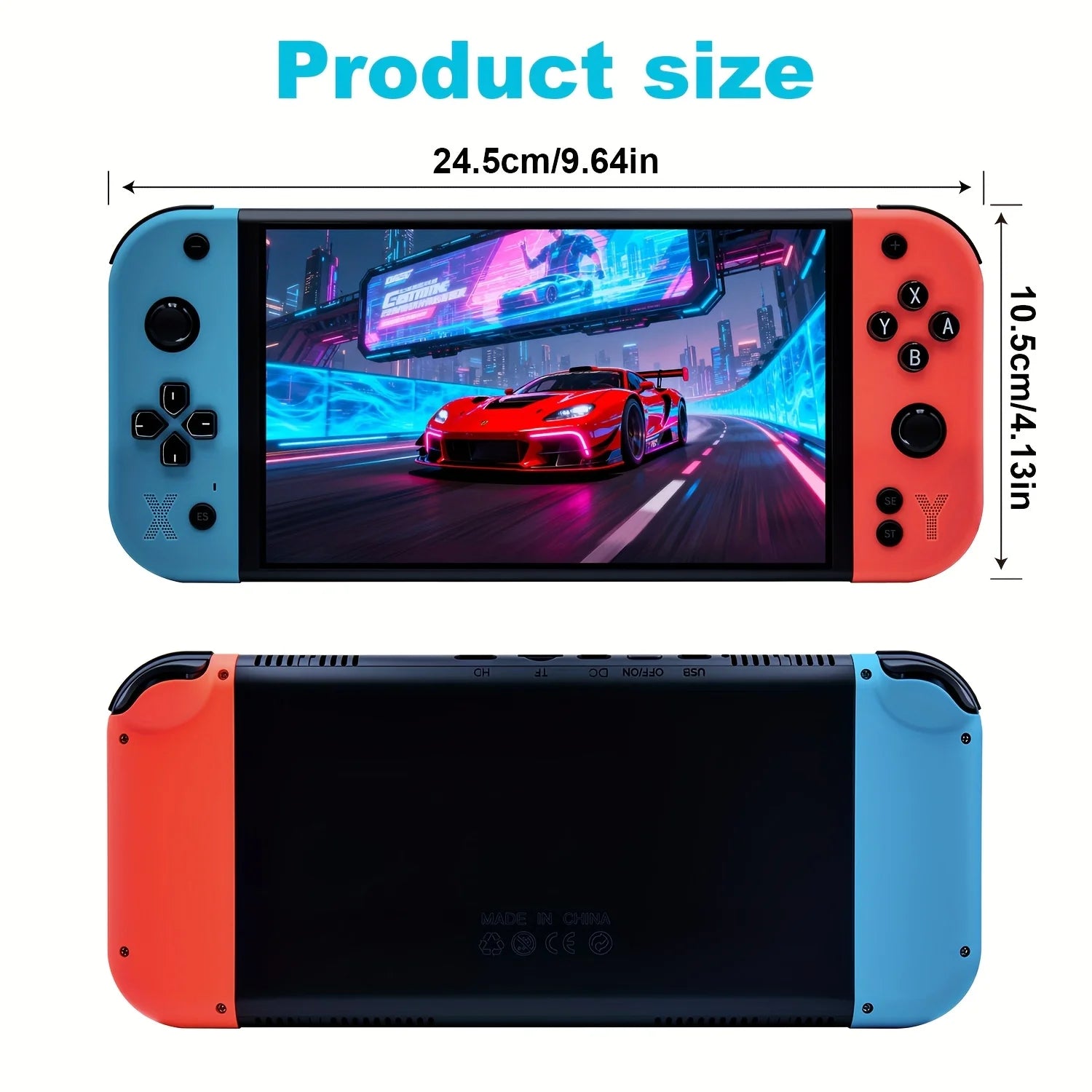 G90 portable retro game console, 7-inch 4K IPS screen, Linux system equipped with quad core high-performance chip, runs smoothly