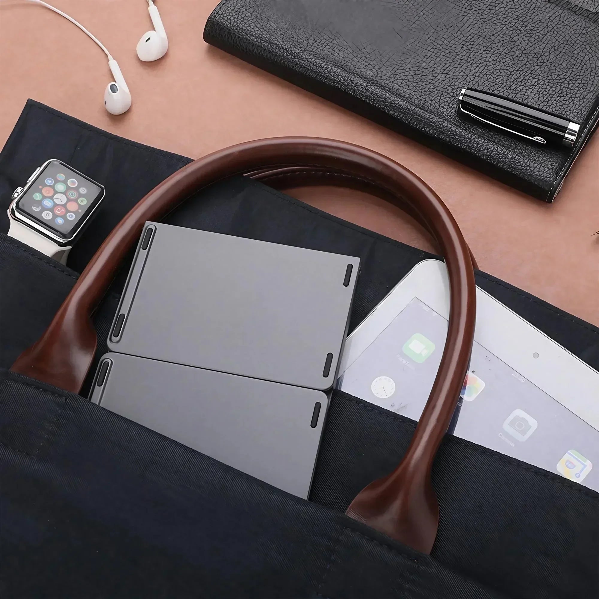 Portable Bluetooth Keyboard for iPad Tablet Mobile Phone Tri-fold Touchpad Wireless External Keyboard Accessories