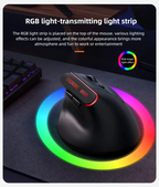 Warvank VM1 Vertical Wireless Mouse — Ergonomic, 1600 DPI, Rechargeable, Silent