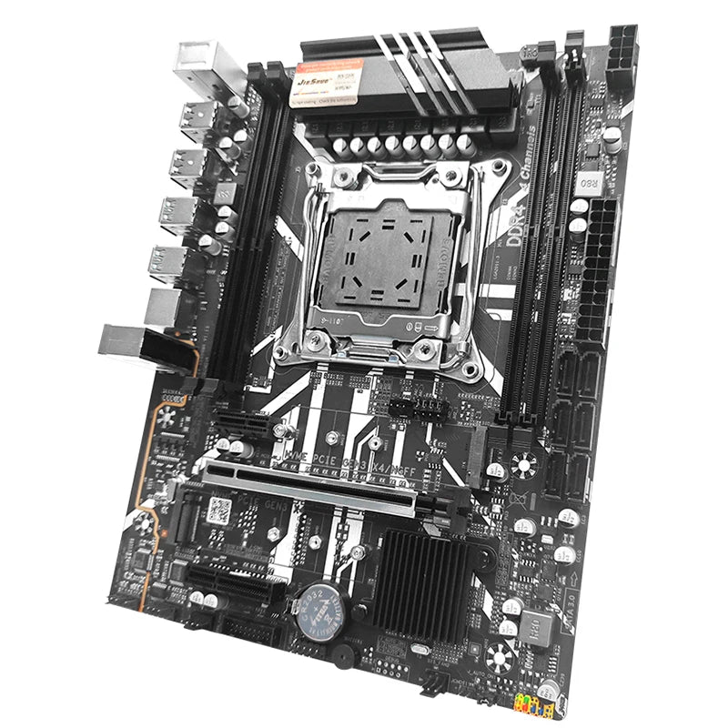 JIESHUO X99 Gaming Motherboard — LGA 2011-3, Dual-Channel DDR4, PCIe x16, M.2 NVMe