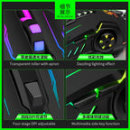 V7 Mechanical Gaming Mouse — LED Lights, Wired, Ambidextrous, Laptop & Desktop