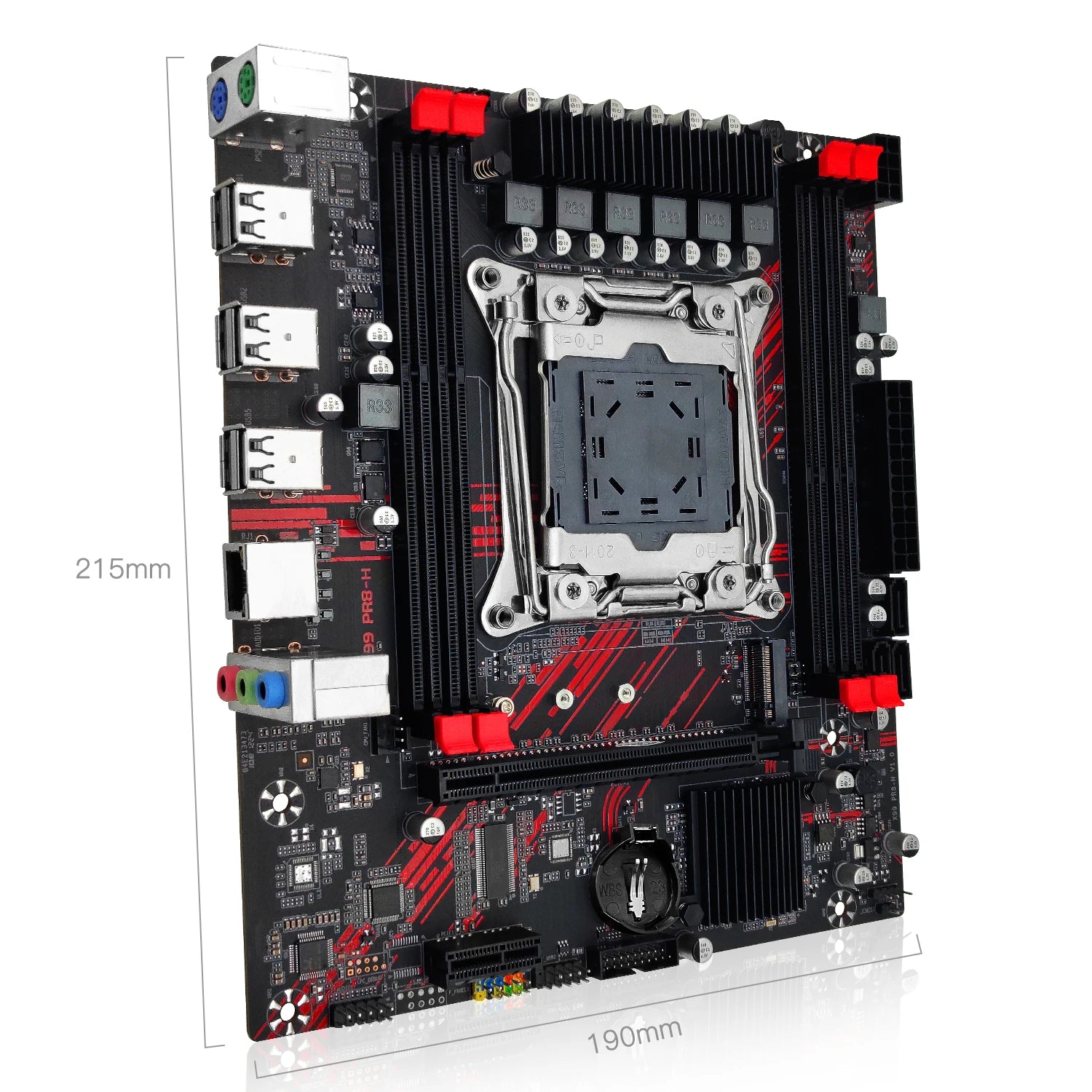 MACHINIST PR8-H X99 Motherboard Kit LGA 2011-3 Xeon E5 2676 V3 CPU Processor 2pcs*8GB=16GB DDR3 ECC Memory RAM M.2 NVME/SATA