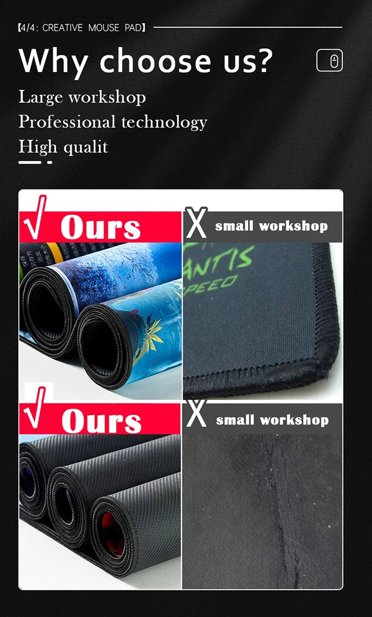 Red and black art landscapes large Mouse Pad anti-slip Durable Desk Mat offices accessories keyboard mouse mat tapis de bureau