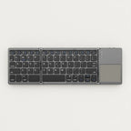 Portable Bluetooth Keyboard for iPad Tablet Mobile Phone Tri-fold Touchpad Wireless External Keyboard Accessories